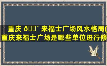 重庆 🌴 来福士广场风水格局(重庆来福士广场是哪些单位进行修建的)